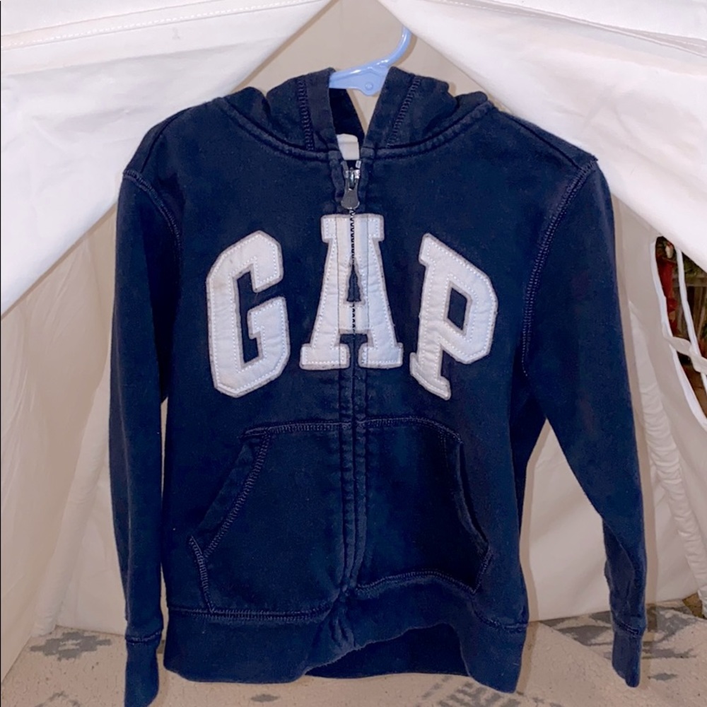 Gap zip up hoodie. Size 4 Navy